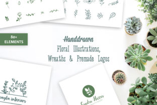 Download Floral Illustrations, Wreaths & Premade Logos - Illustrations Collection