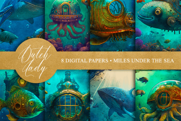 Download Miles Under the Sea Art Illustrations - Illustrations Collection