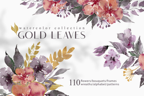 Download Watercolor Floral Illustrations- 110 Png - Illustrations Collection