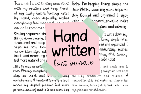 Download Handwritten Font Bundle - Handwritten font Collection