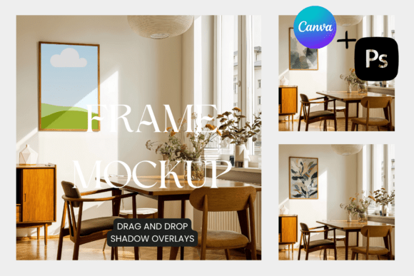 Download MCM Frame Mockup for Canva and Photoshop - Premium Resources