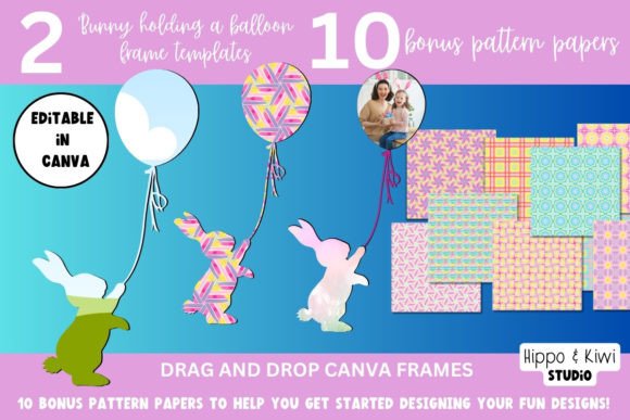 Download Bunny Canva Frame Template - Premium Bundle