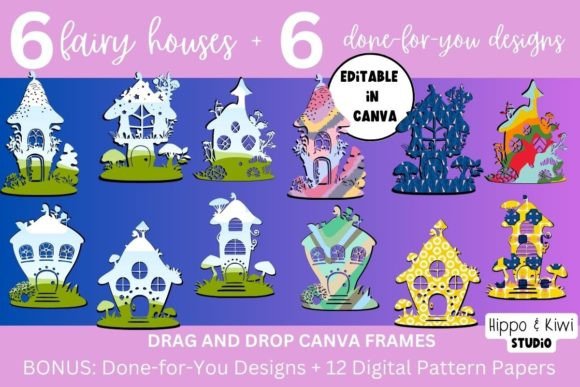Download Fairy House Canva Frames Template - Premium Bundle