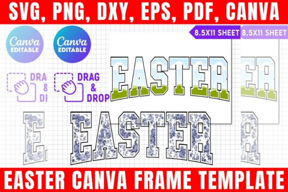 Download Easter Canva Frame Template - Premium Bundle
